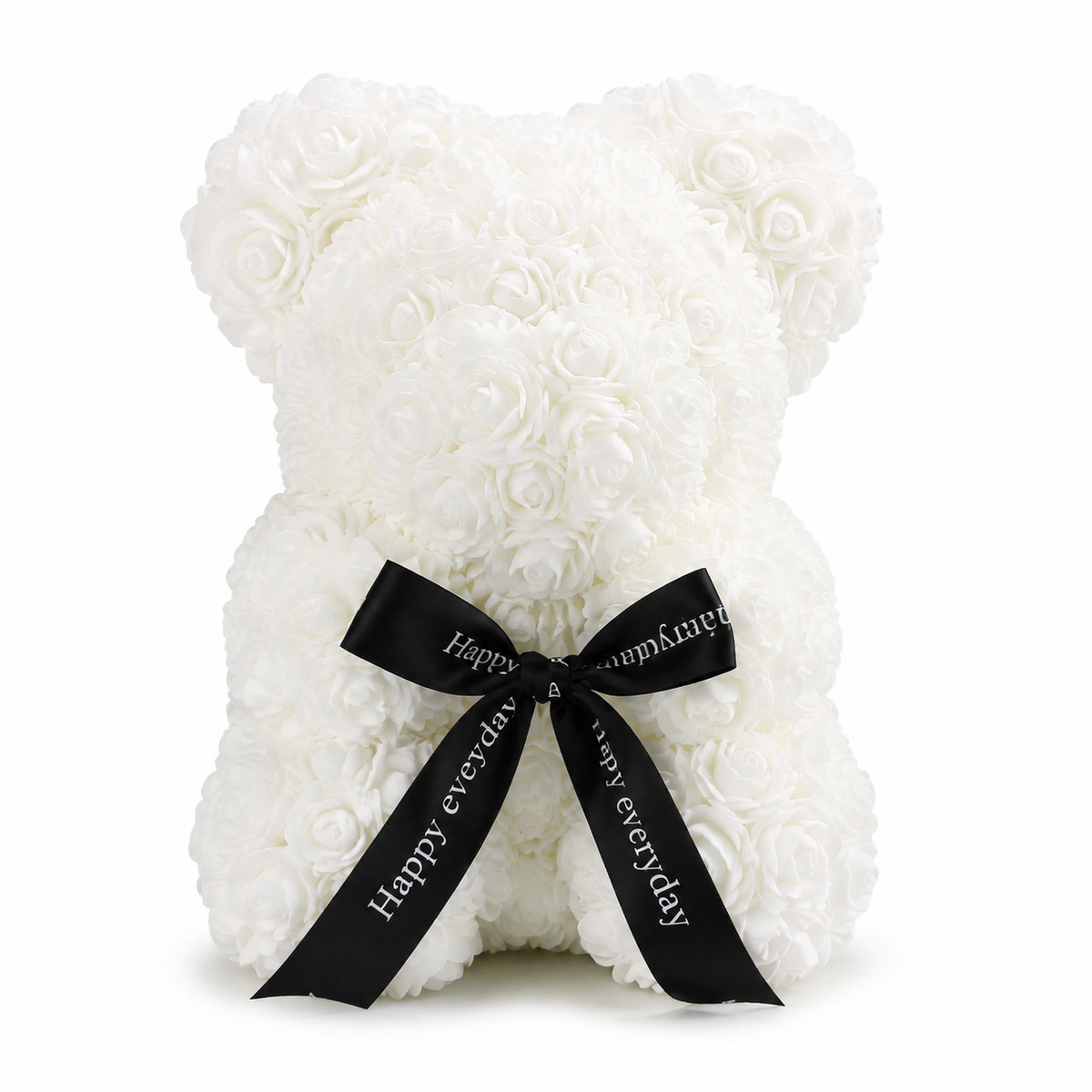 Rosenbär mit Schleife 25 cm – 13 Farben