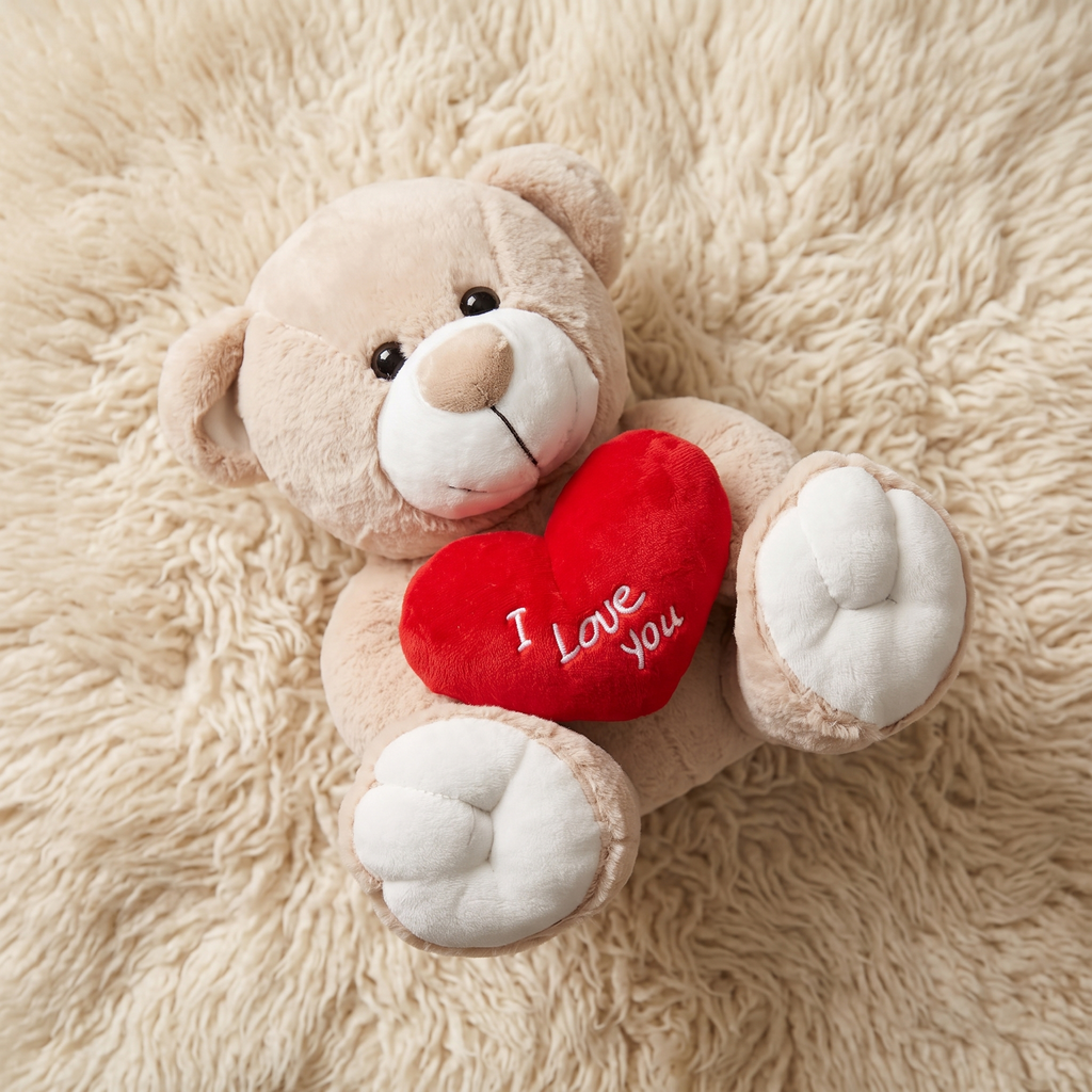 Teddybär mit I-Love-You-Herz 33 cm