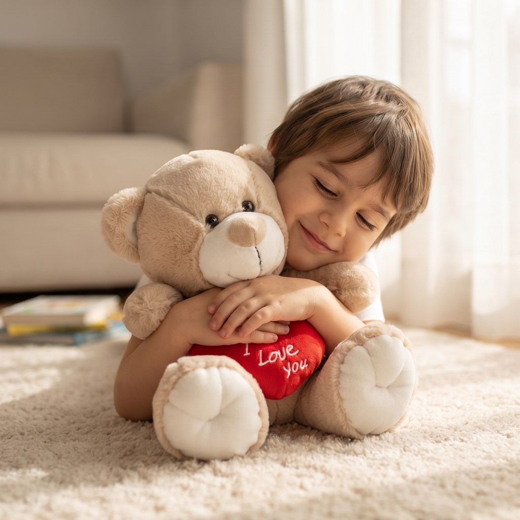 Teddybär mit I-Love-You-Herz 33 cm
