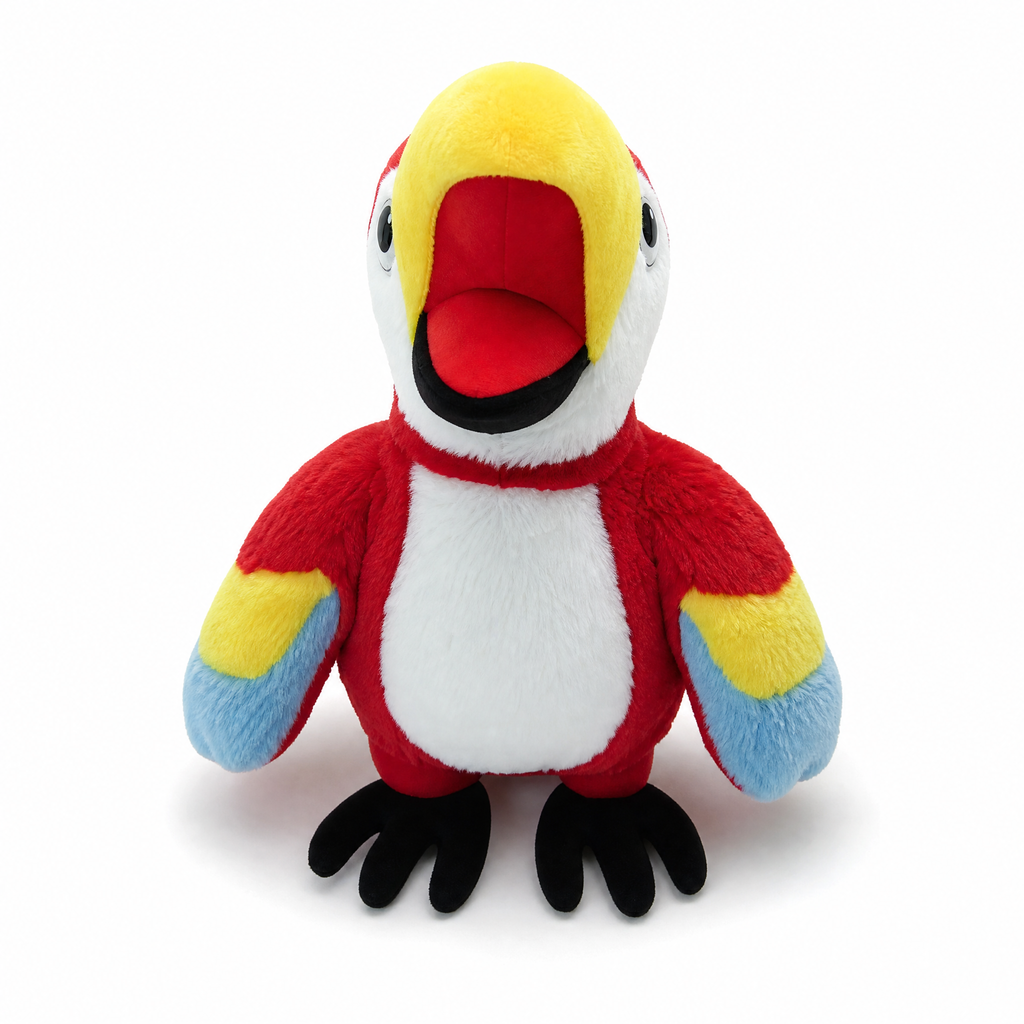Bunte Papageien Handpuppe