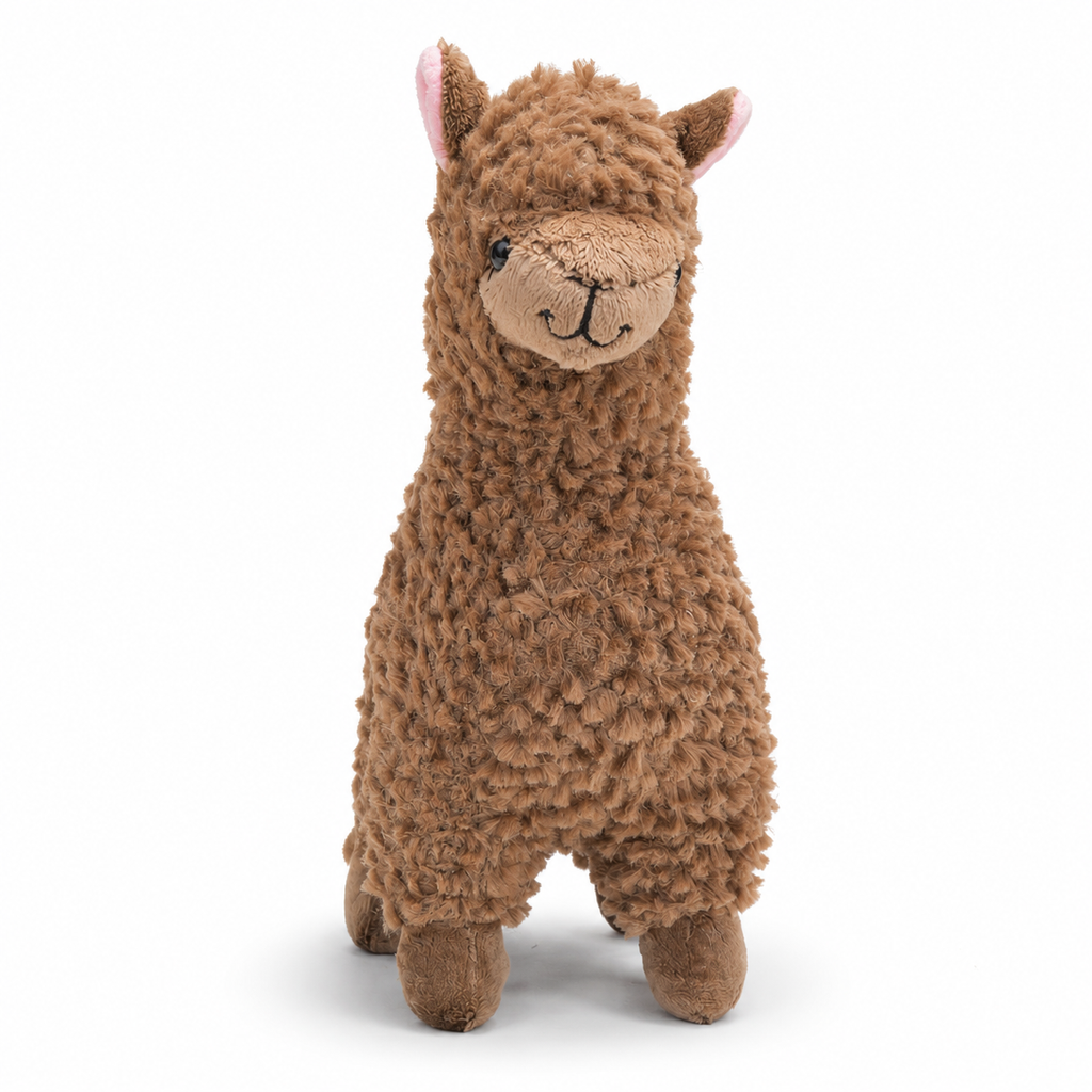Alpaka Kuscheltier mit Lockenfell 23 cm