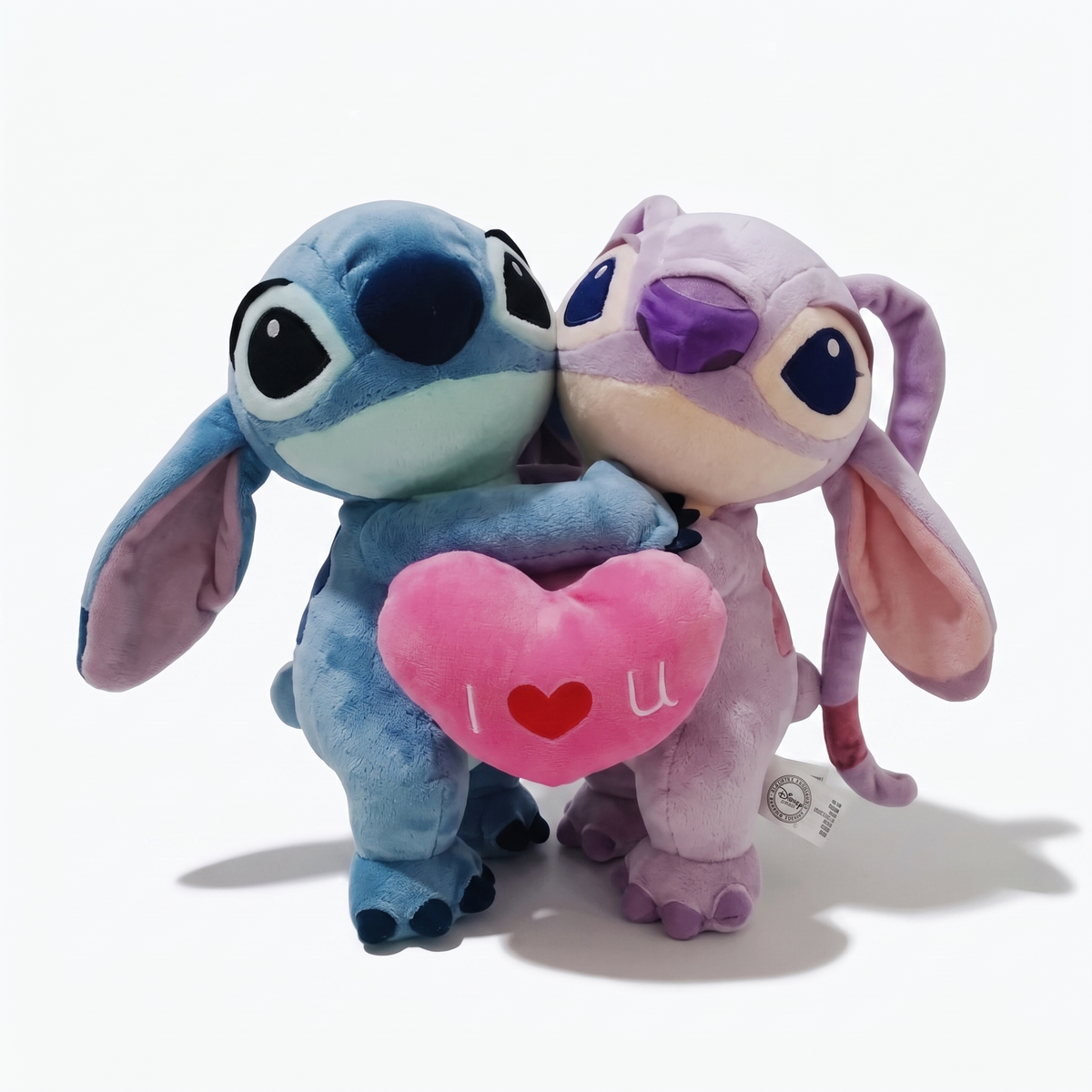 Stitch & Angel Liebes-Duo mit Herz 20 cm