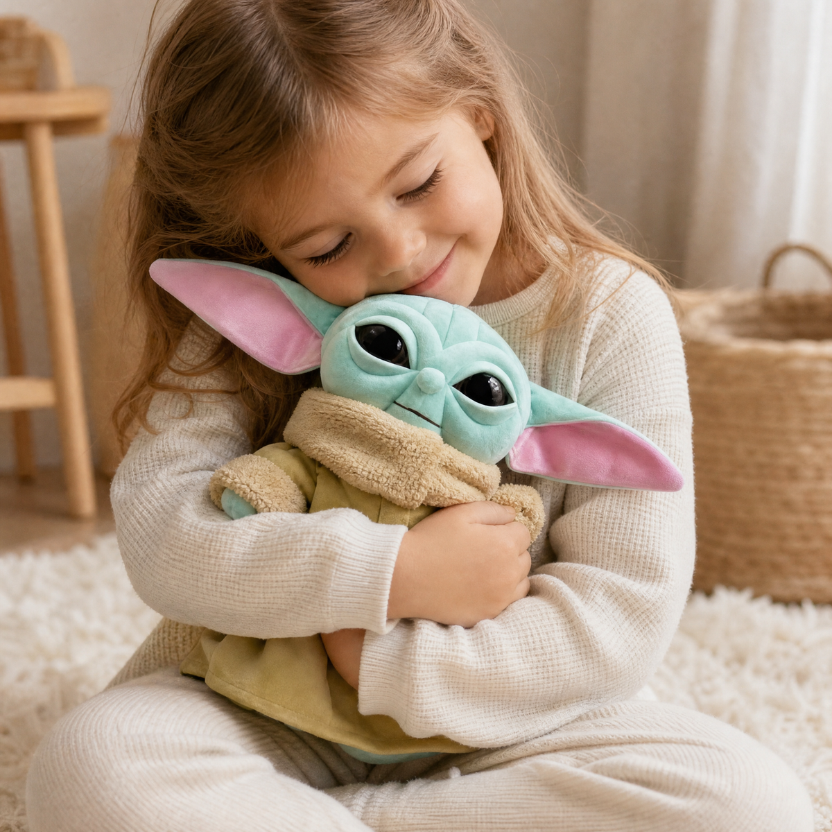 Grogu Blau Kuscheltier 34 cm