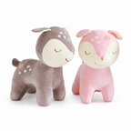 Kawaii Rehkitz Kuscheltier Rosa oder Braun 28 cm
