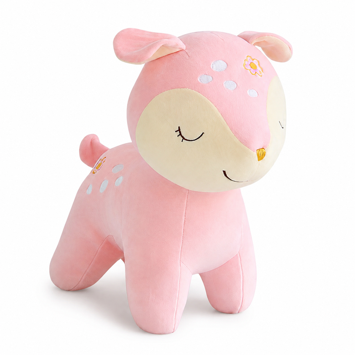 Kawaii Rehkitz Kuscheltier Rosa oder Braun 28 cm