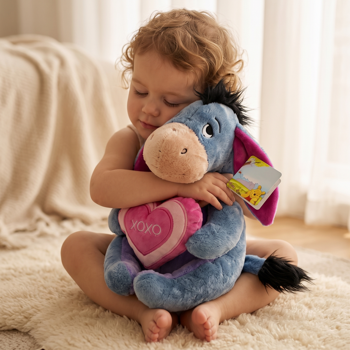Bourriquet Disney Kuscheltier mit XOXO-Herz 30 cm