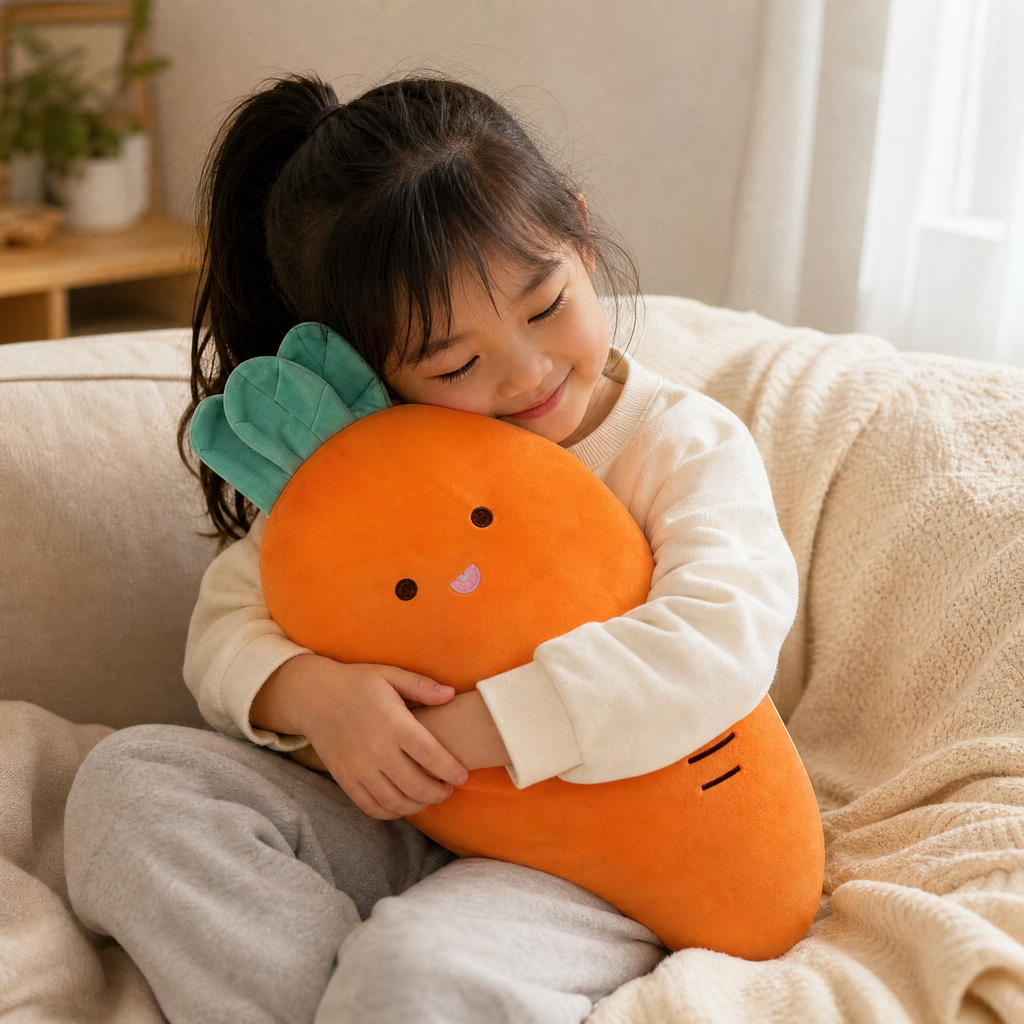 Kawaii Karotten Kuscheltier 55 cm