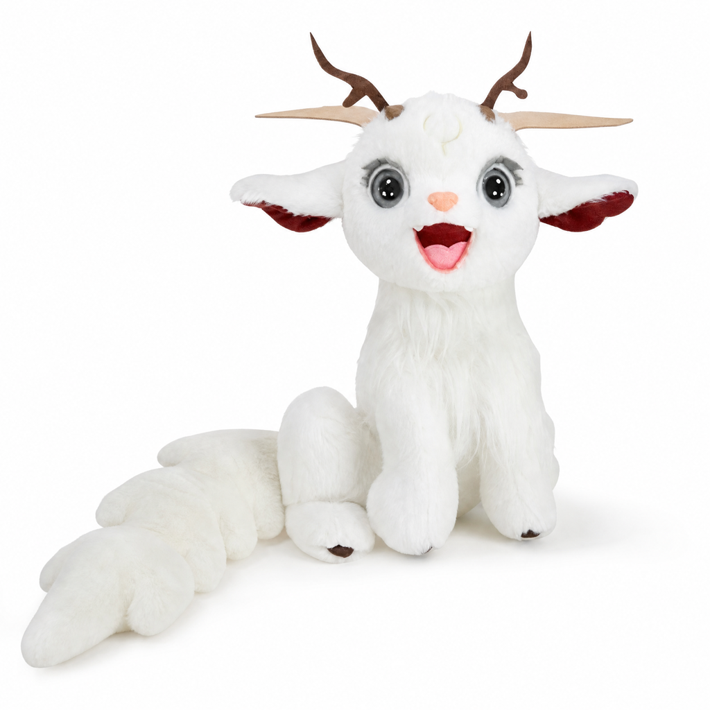 Weißes Hirsch Kuscheltier 50 cm