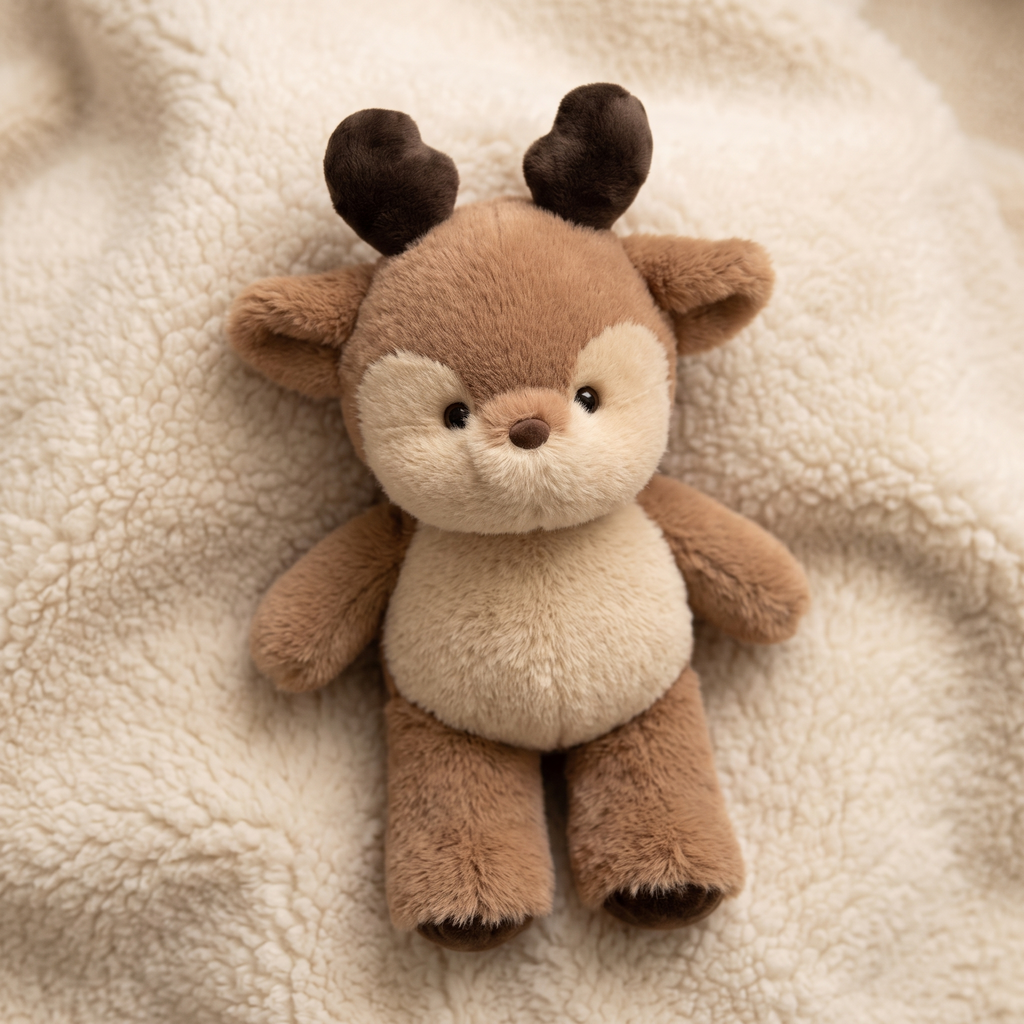 Hirsch Kuscheltier Beige 60 cm