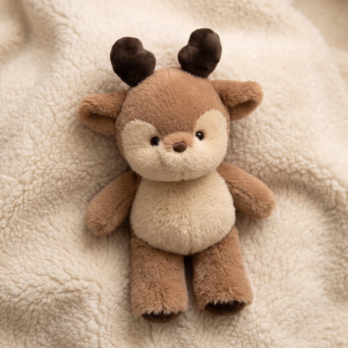 Hirsch Kuscheltier Beige 60 cm