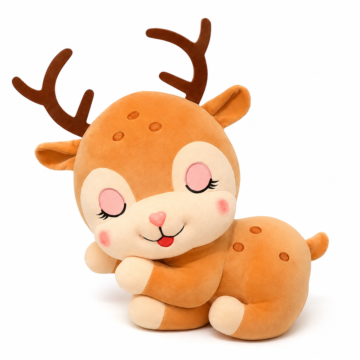 Schlafendes Hirsch Kuscheltier 20–40 cm