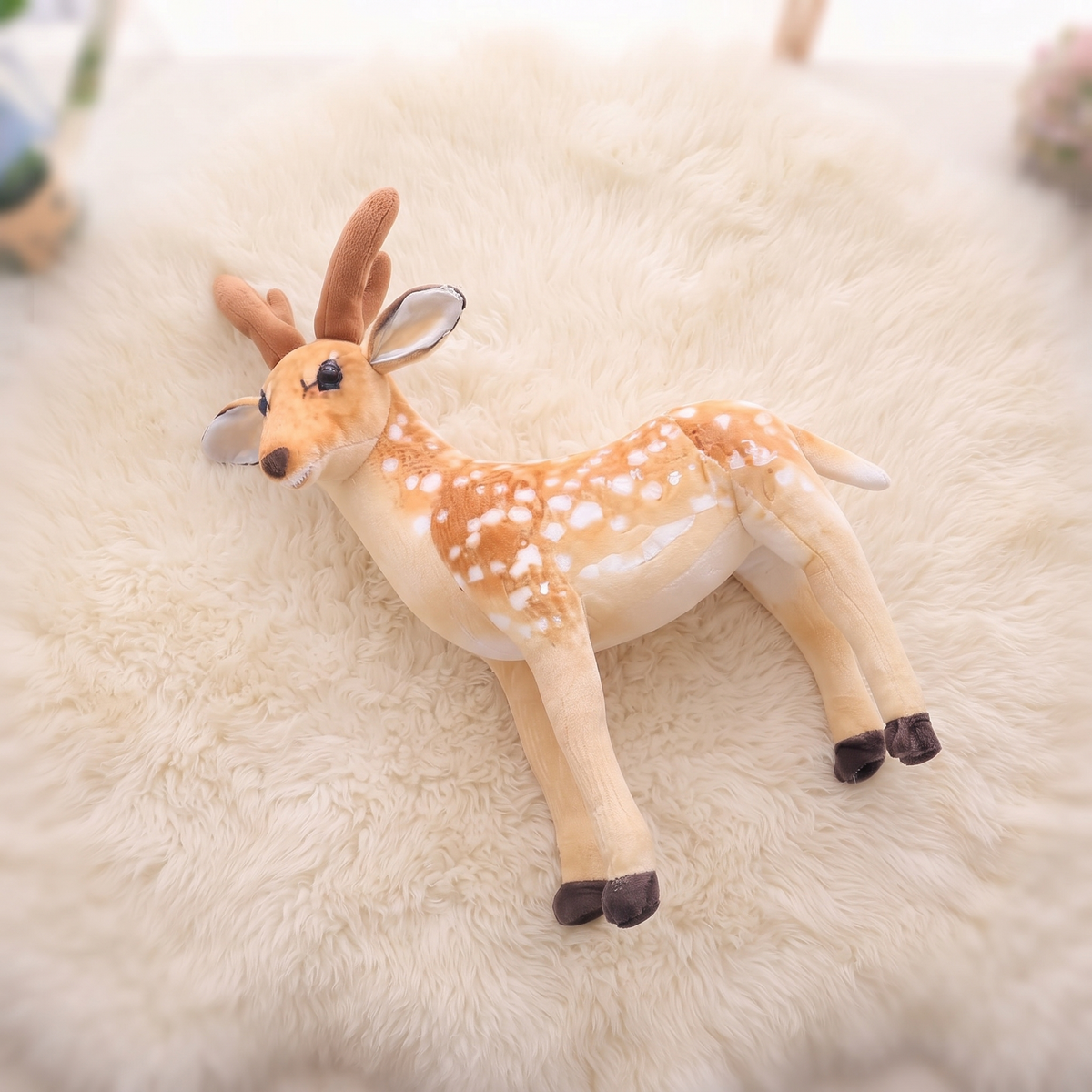 Realistisches Hirsch Kuscheltier 50–90 cm