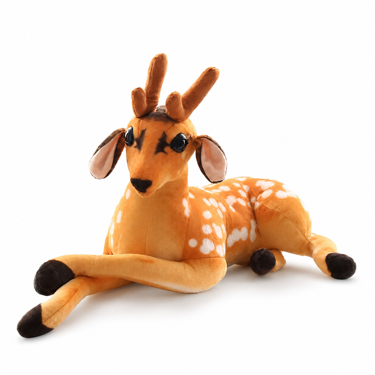 Realistisches geflecktes Hirsch Kuscheltier 30–90 cm