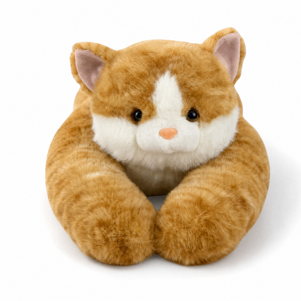 Gewichtetes Katzen Kuscheltier Beige oder Grau 65 cm