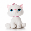 Weißes Katzen Kuscheltier mit blauen Augen 18 cm