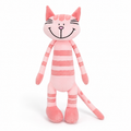 Rosa Katzen Kuscheltier mit langen Beinen 35–45 cm