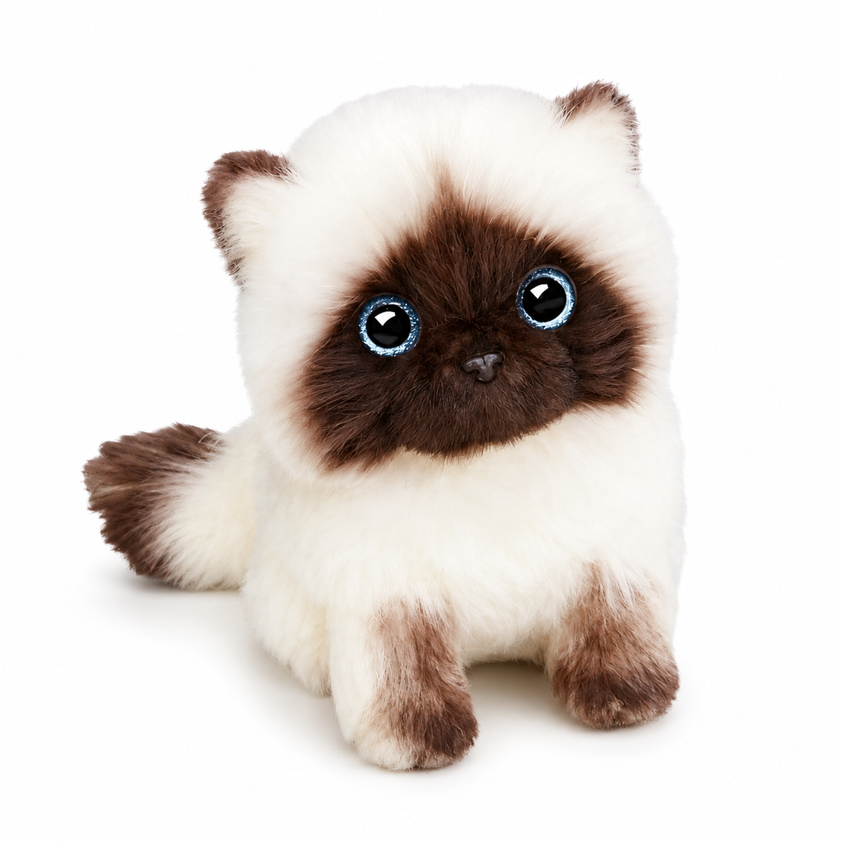 Siamkatzen Kuscheltier mit blauen Augen 20–26 cm
