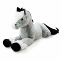 Riesen Pferde Kuscheltier Grau-Blau 90 cm