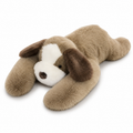 Gewichtetes Hunde Kuscheltier Beige 30–65 cm