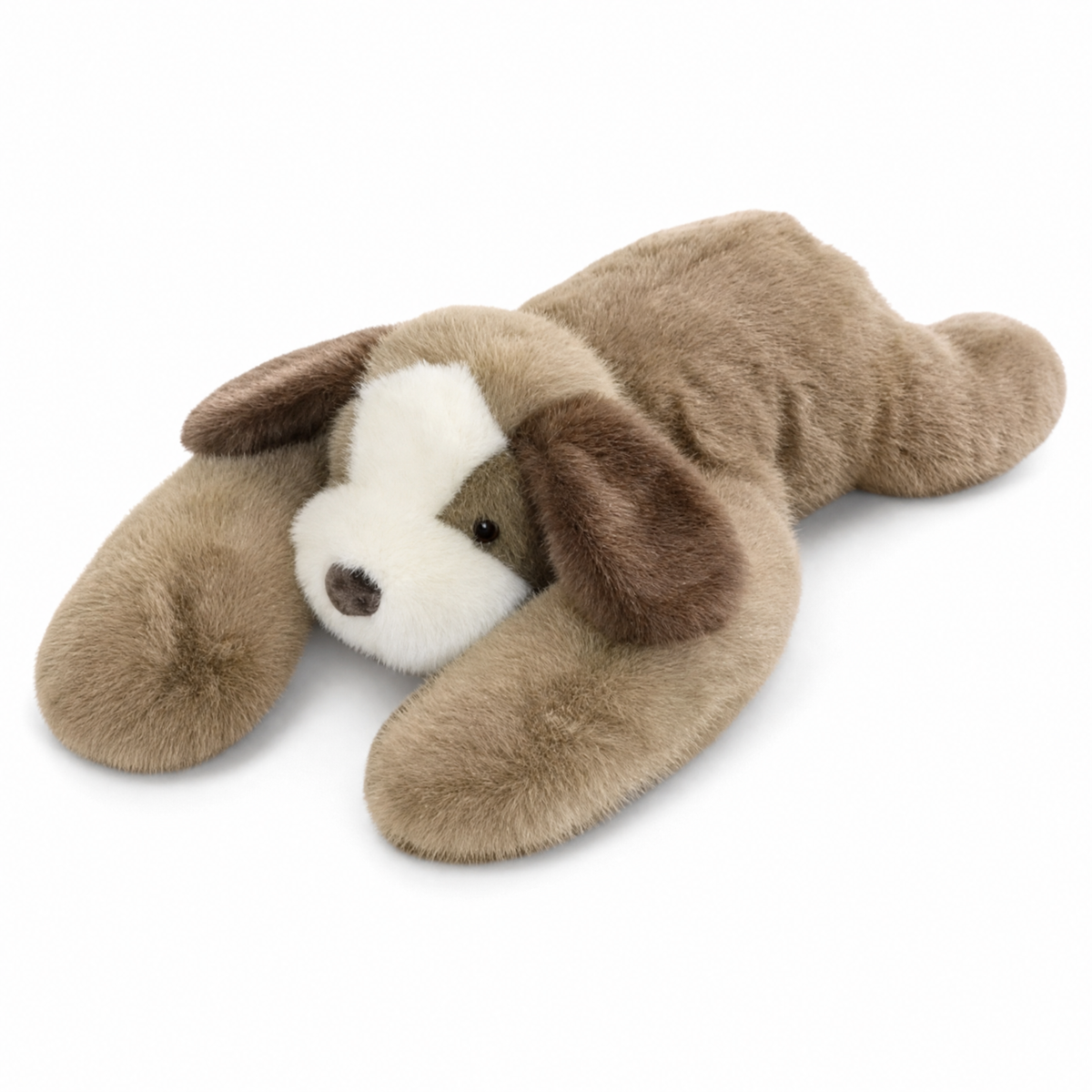Gewichtetes Hunde Kuscheltier Beige 30–65 cm