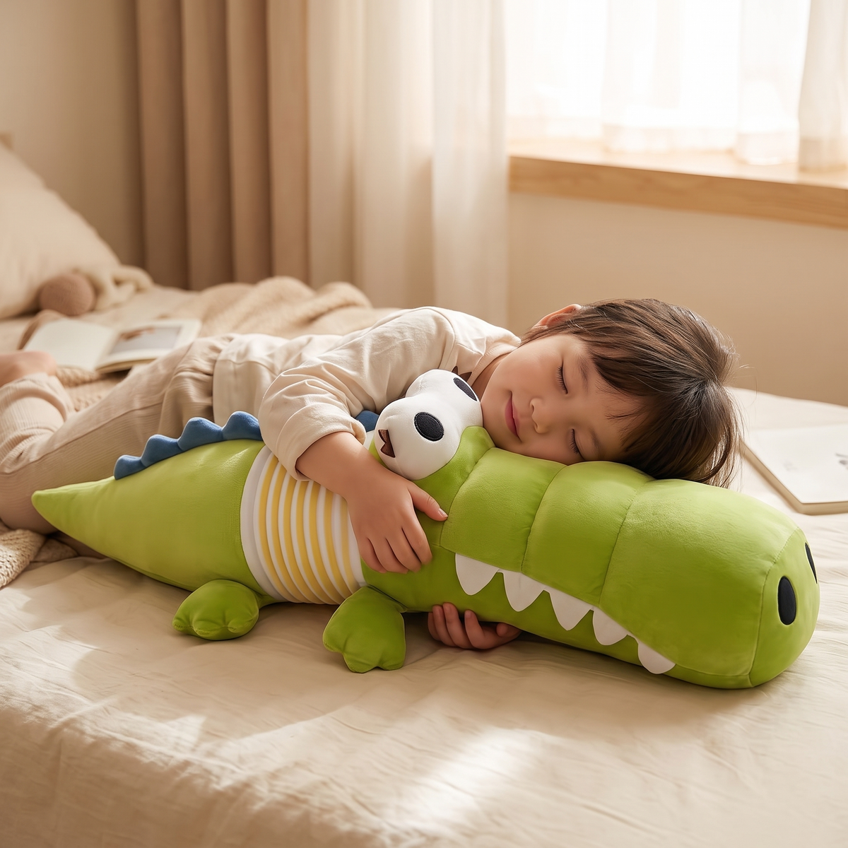 Gegliedertes Krokodil Kuscheltier 65 cm