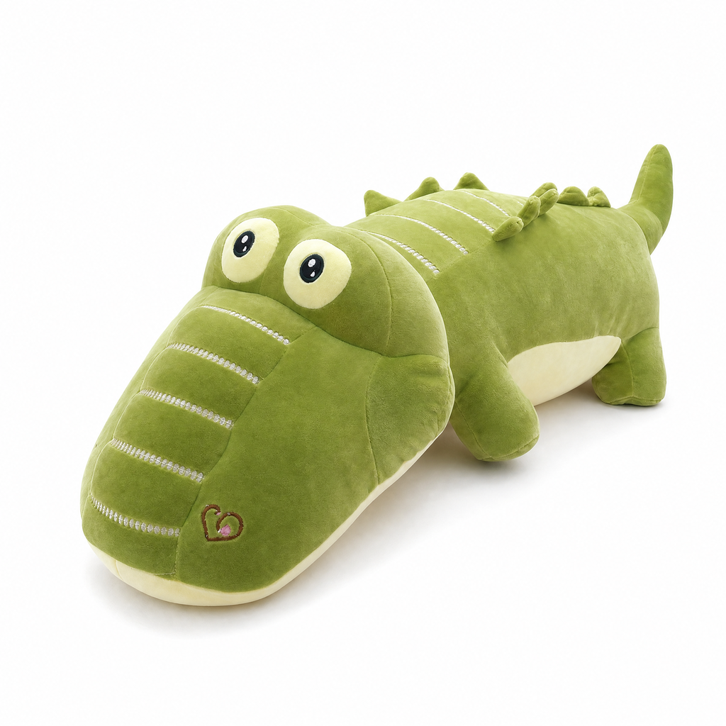 Riesen Krokodil Kuscheltier Grün 65–100 cm