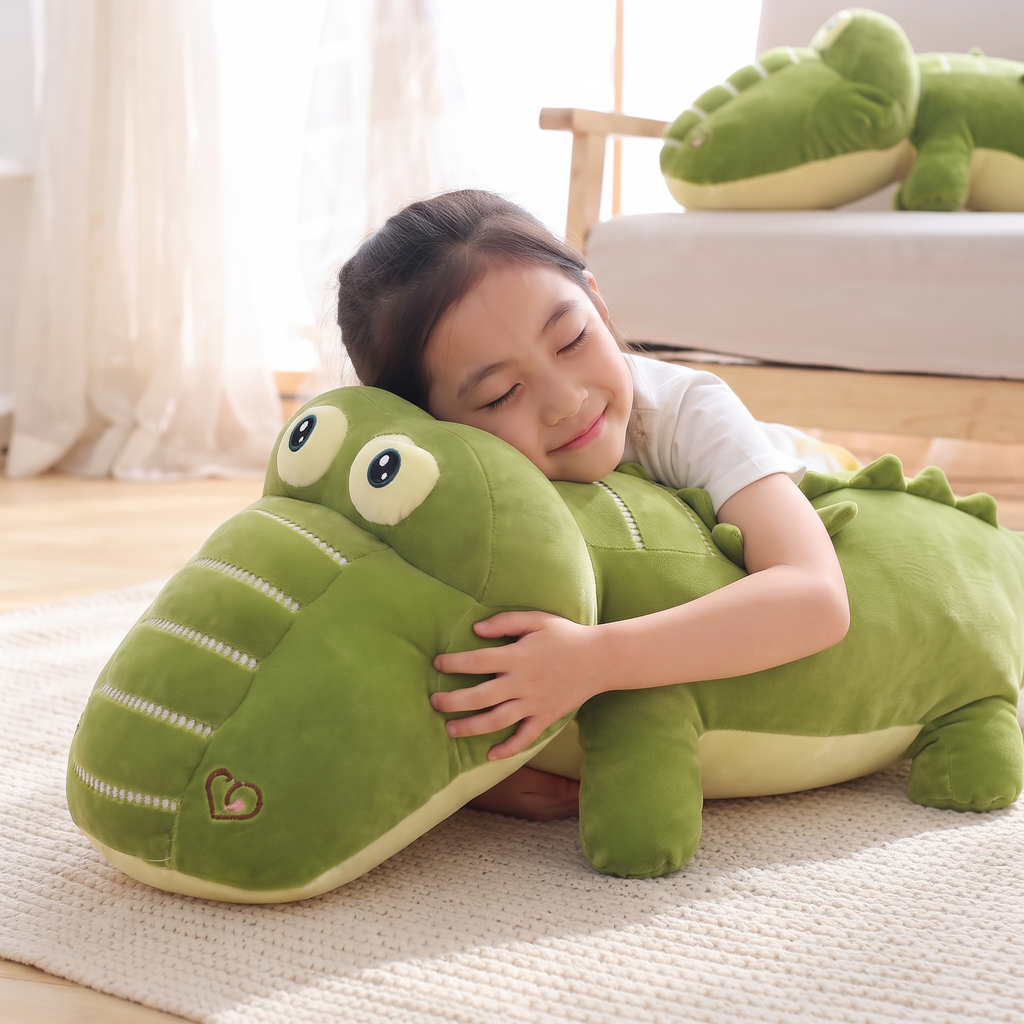 Riesen Krokodil Kuscheltier Grün 65–100 cm