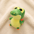 Kawaii Krokodil Grün-Gelb 20 cm