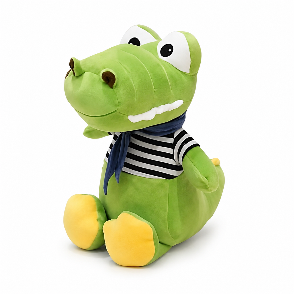 Krokodil mit Matrosenshirt 30–70 cm