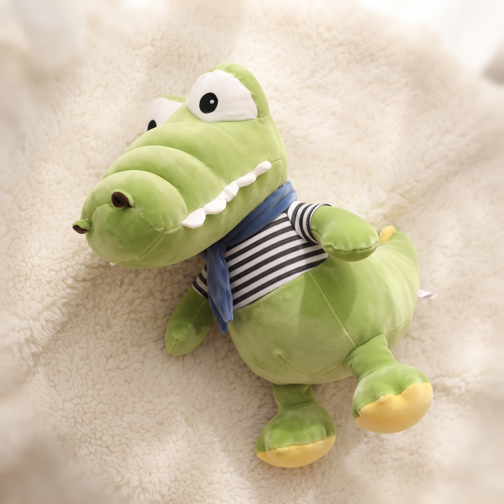 Krokodil mit Matrosenshirt 30–70 cm