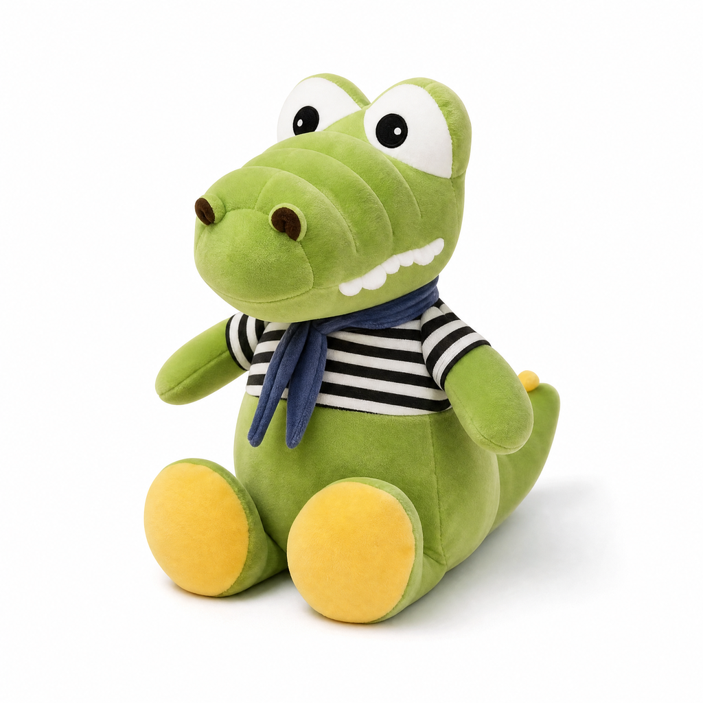 Krokodil mit Matrosenshirt 30–70 cm