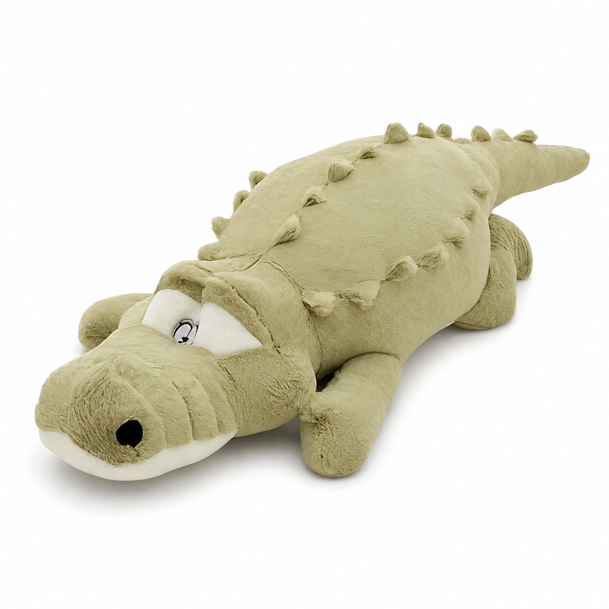 Krokodil Kuschelkissen Grün 60–90 cm
