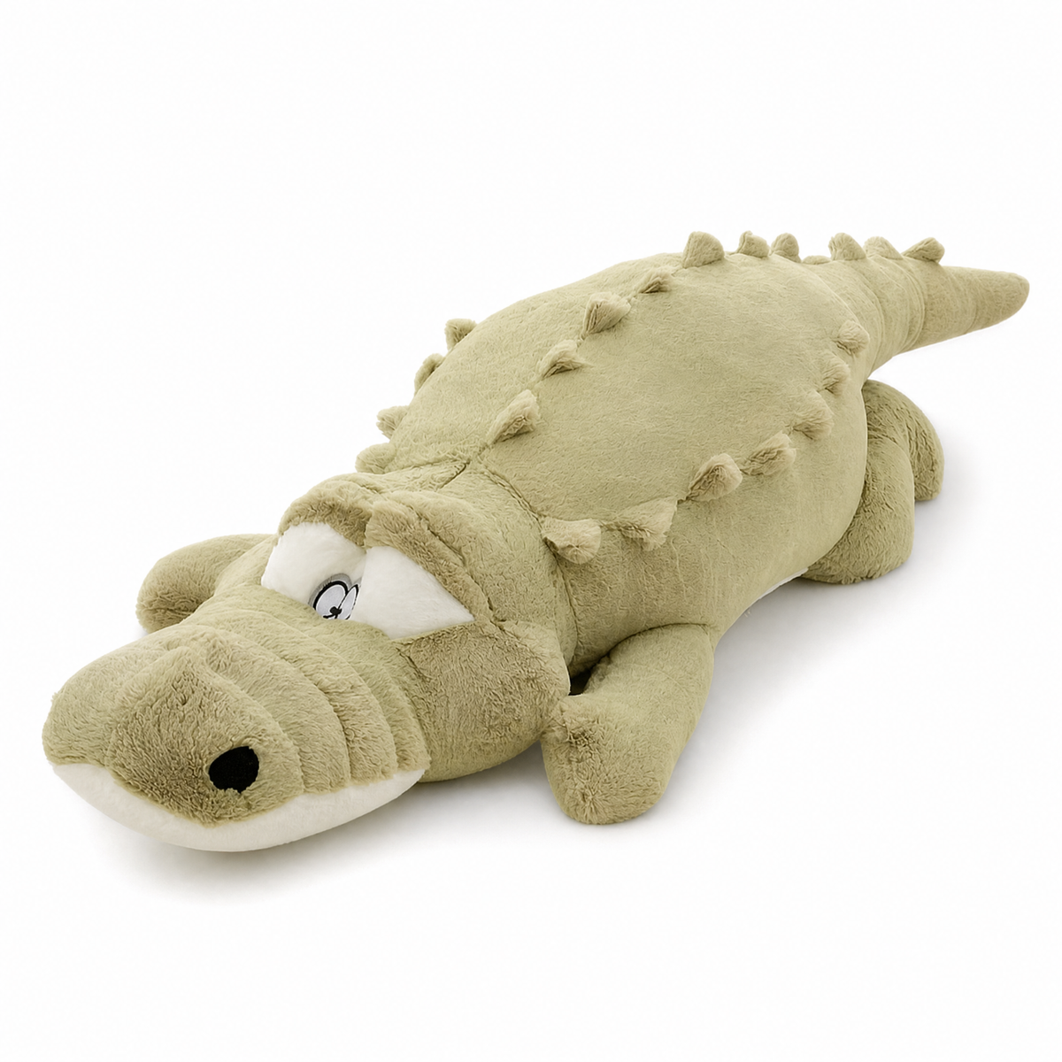 Krokodil Kuschelkissen Grün 60–90 cm