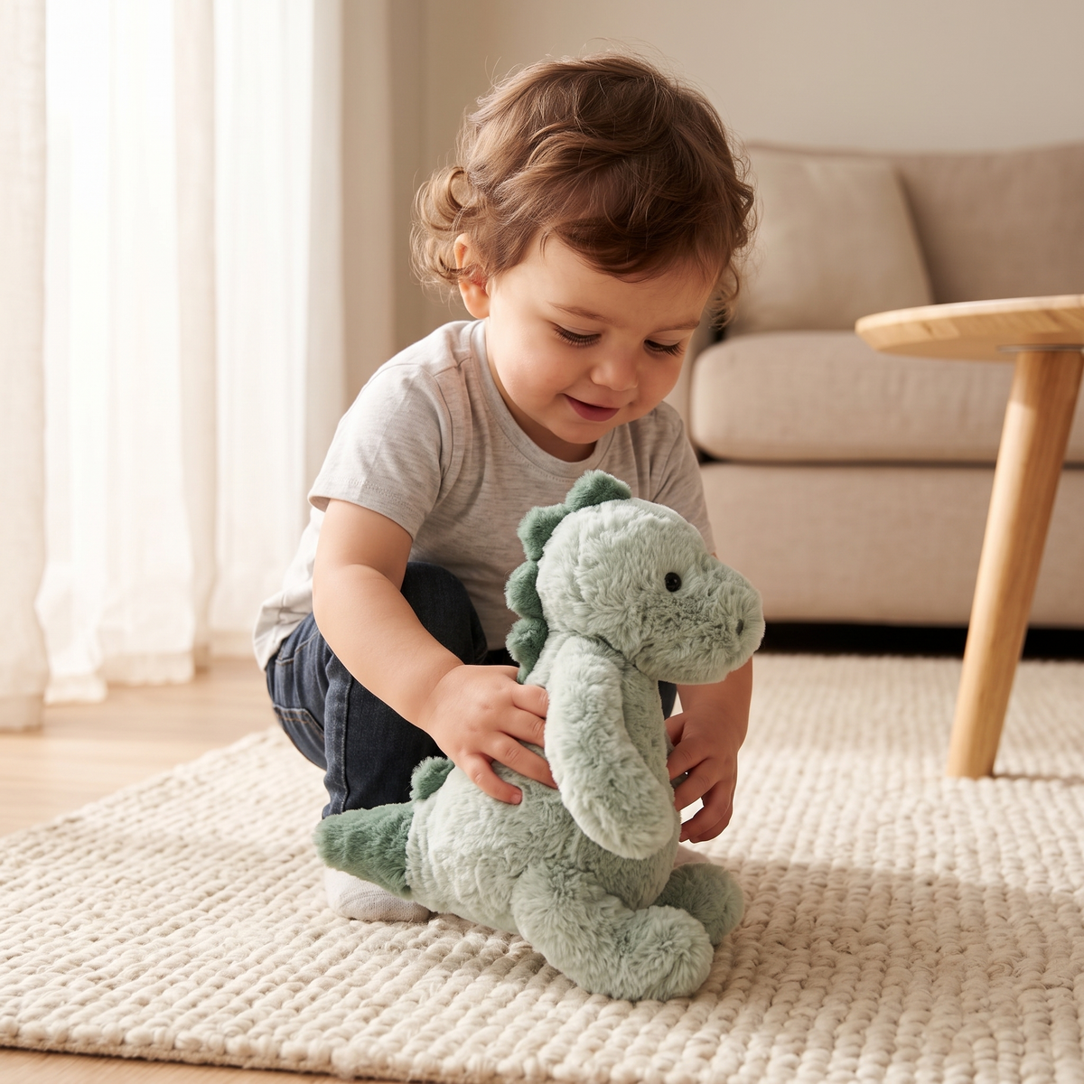 Grünes Dinosaurier Kuscheltier 22 cm