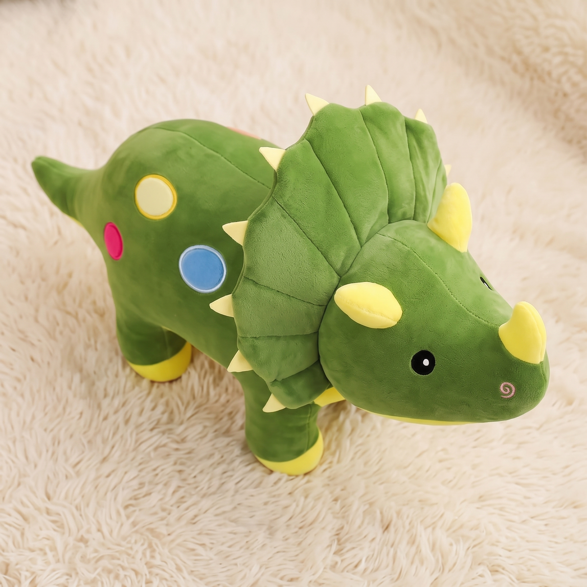 Triceratops Kuscheltier Grün 40–100 cm