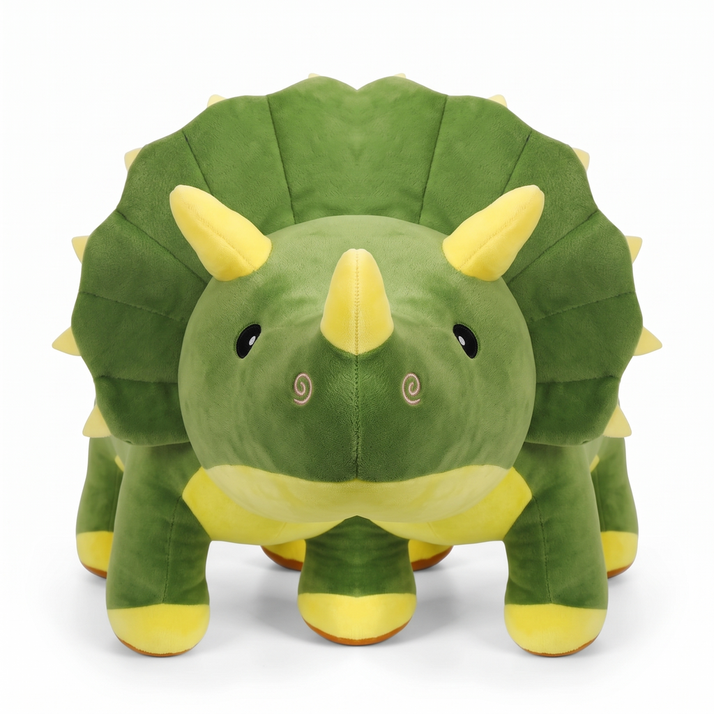 Triceratops Kuscheltier Grün 40–100 cm