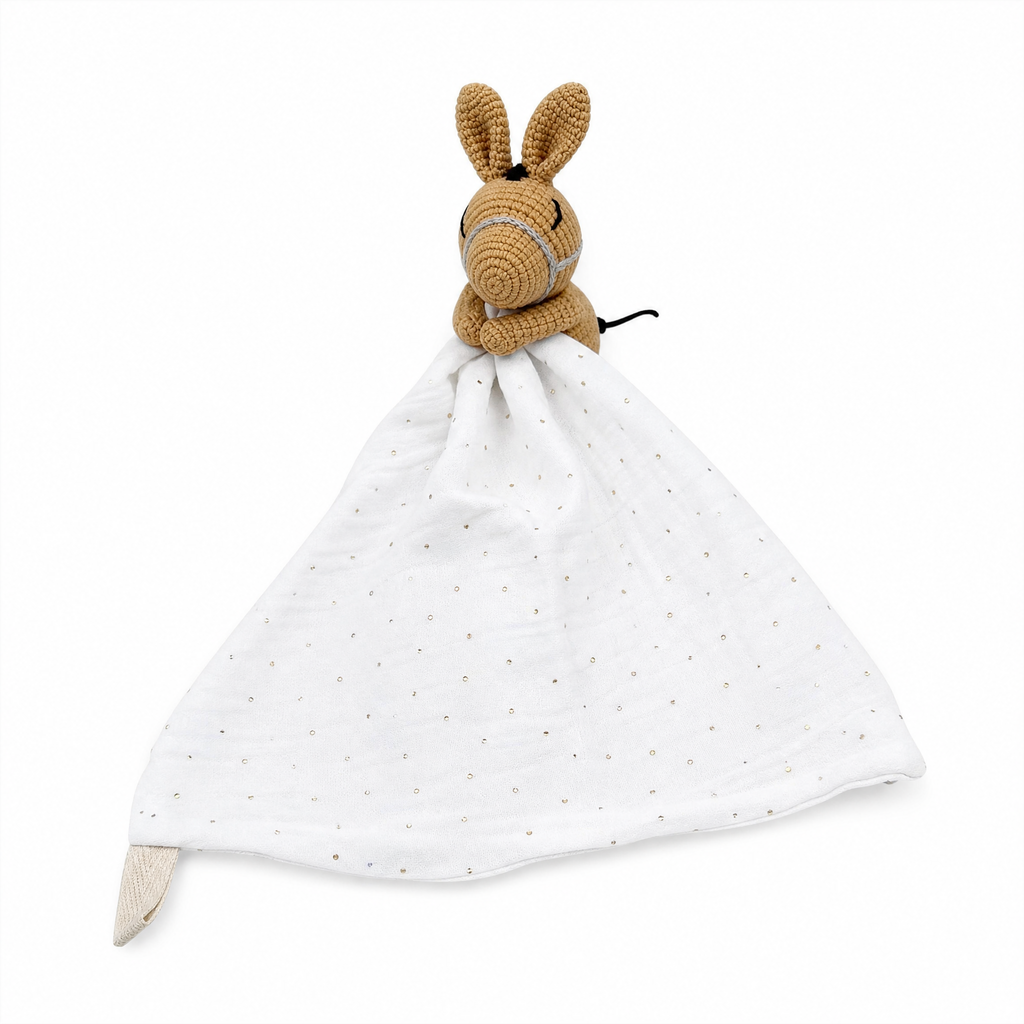 Baby Hasen Schmusetuch gehäkelt 20–25 cm