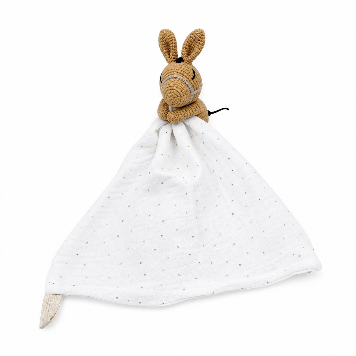 Baby Hasen Schmusetuch gehäkelt 20–25 cm