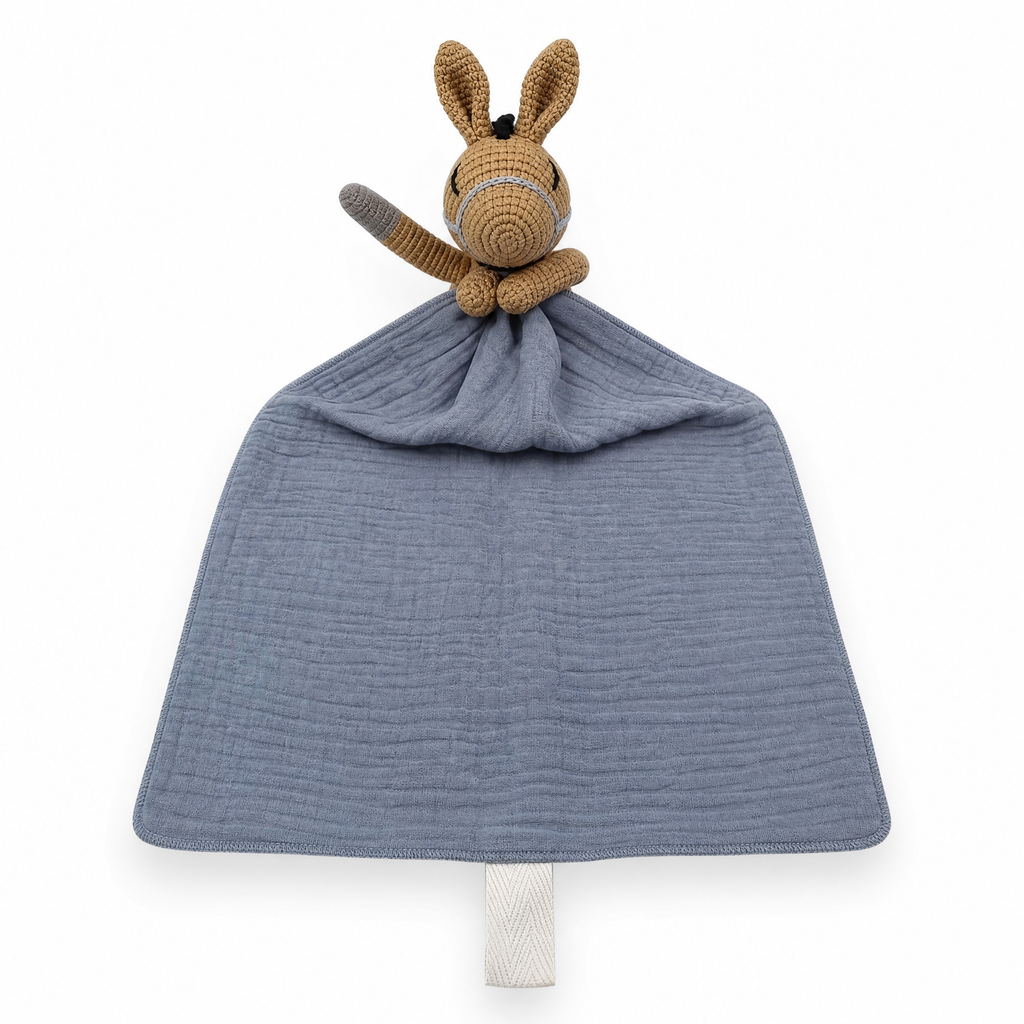 Baby Hasen Schmusetuch gehäkelt 20–25 cm