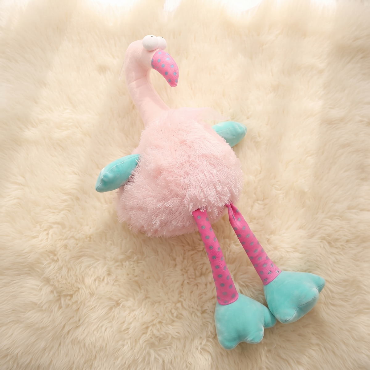Bunter Flamingo Kuscheltier 40–80 cm