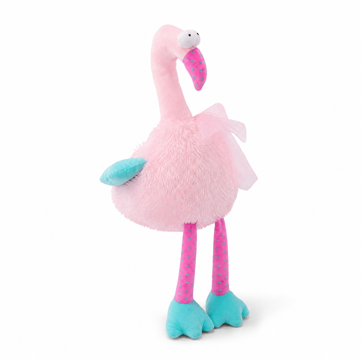 Bunter Flamingo Kuscheltier 40–80 cm
