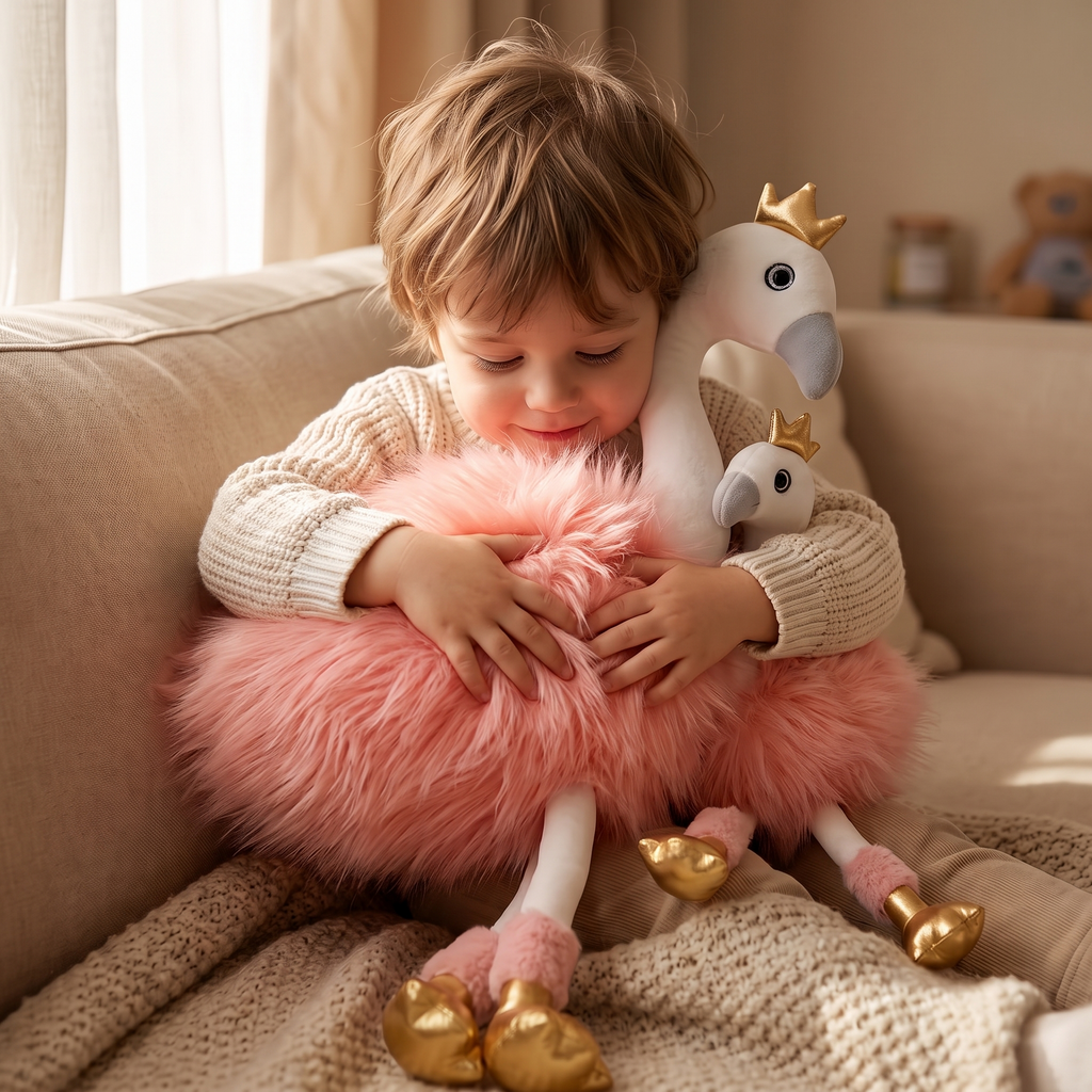 Flamingo mit goldener Krone 20–30 cm