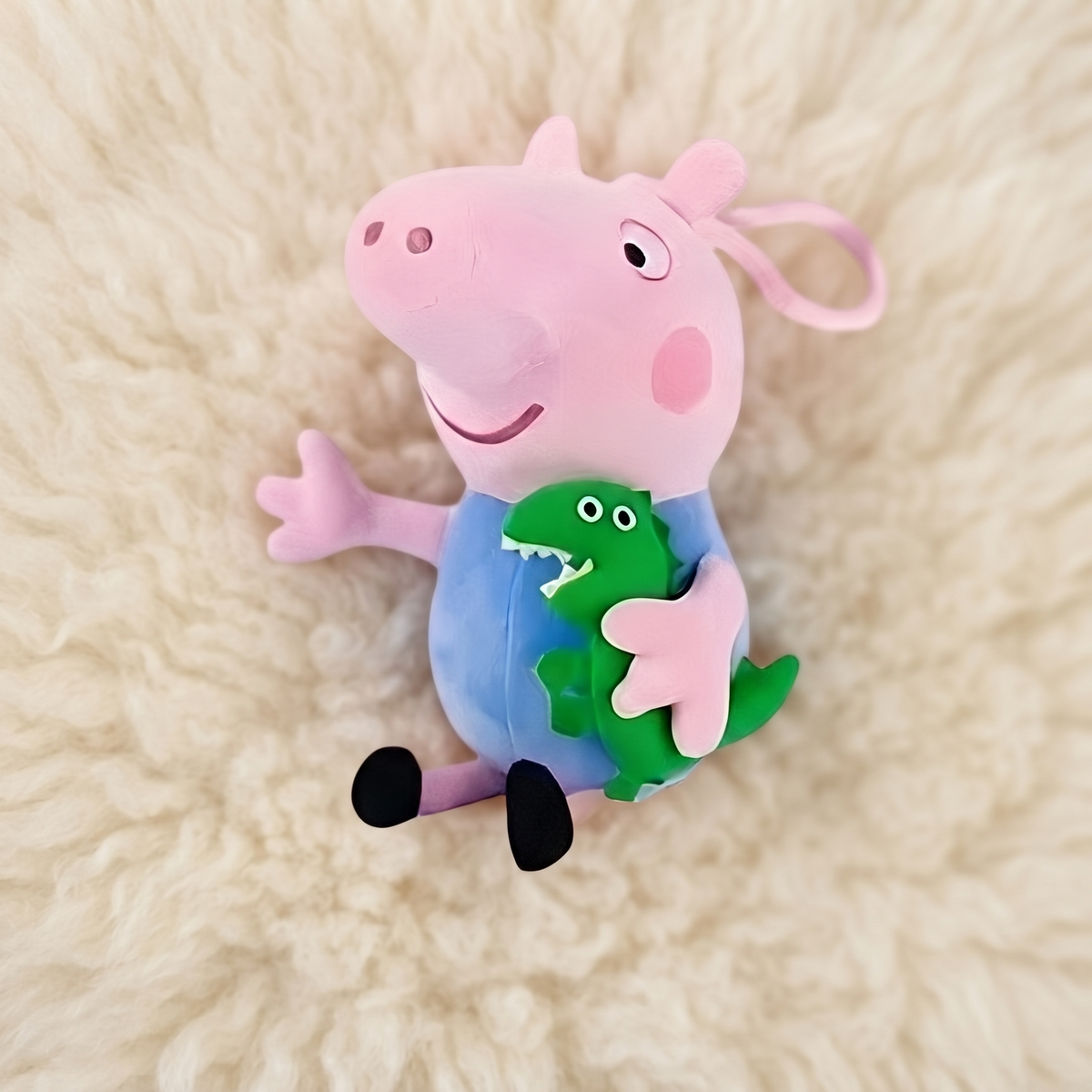 George Pig mit Dinosaurier 19 cm