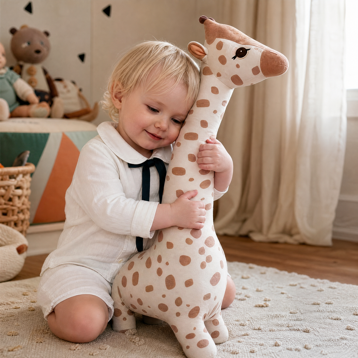 Rosa Riesen-Giraffe Kuscheltier 65 cm