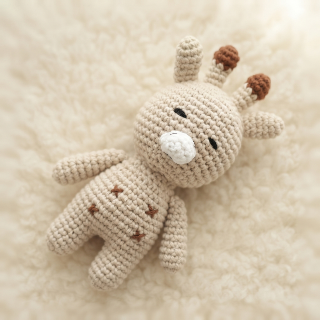 Giraffe Häkel-Kuscheltier aus Baumwolle