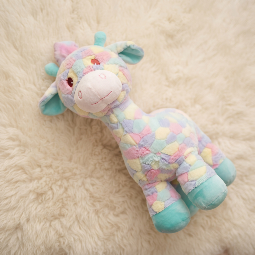 Regenbogen Giraffe Kuscheltier 30 cm