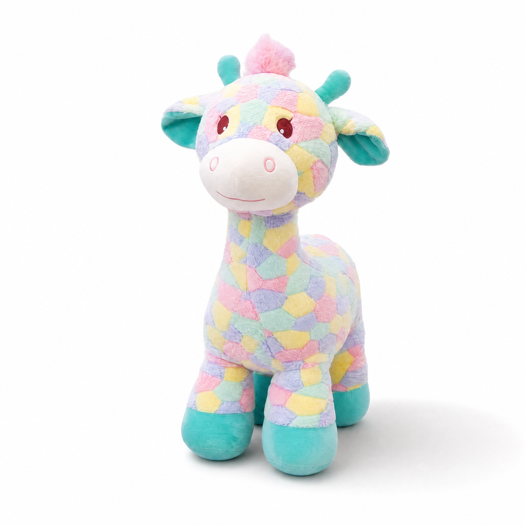 Regenbogen Giraffe Kuscheltier 30 cm