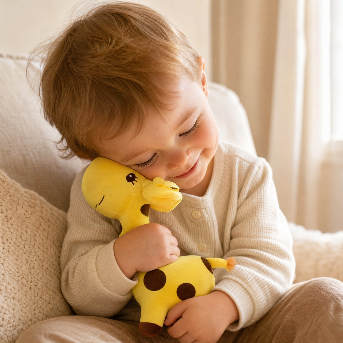 Gelbe Giraffe Kuscheltier 12–18 cm