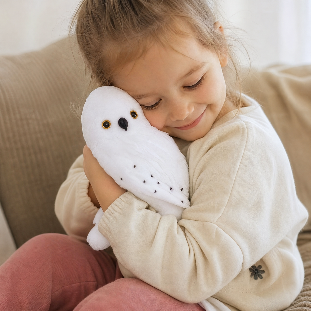 Hedwig Weiße Eule Kuscheltier 18 cm