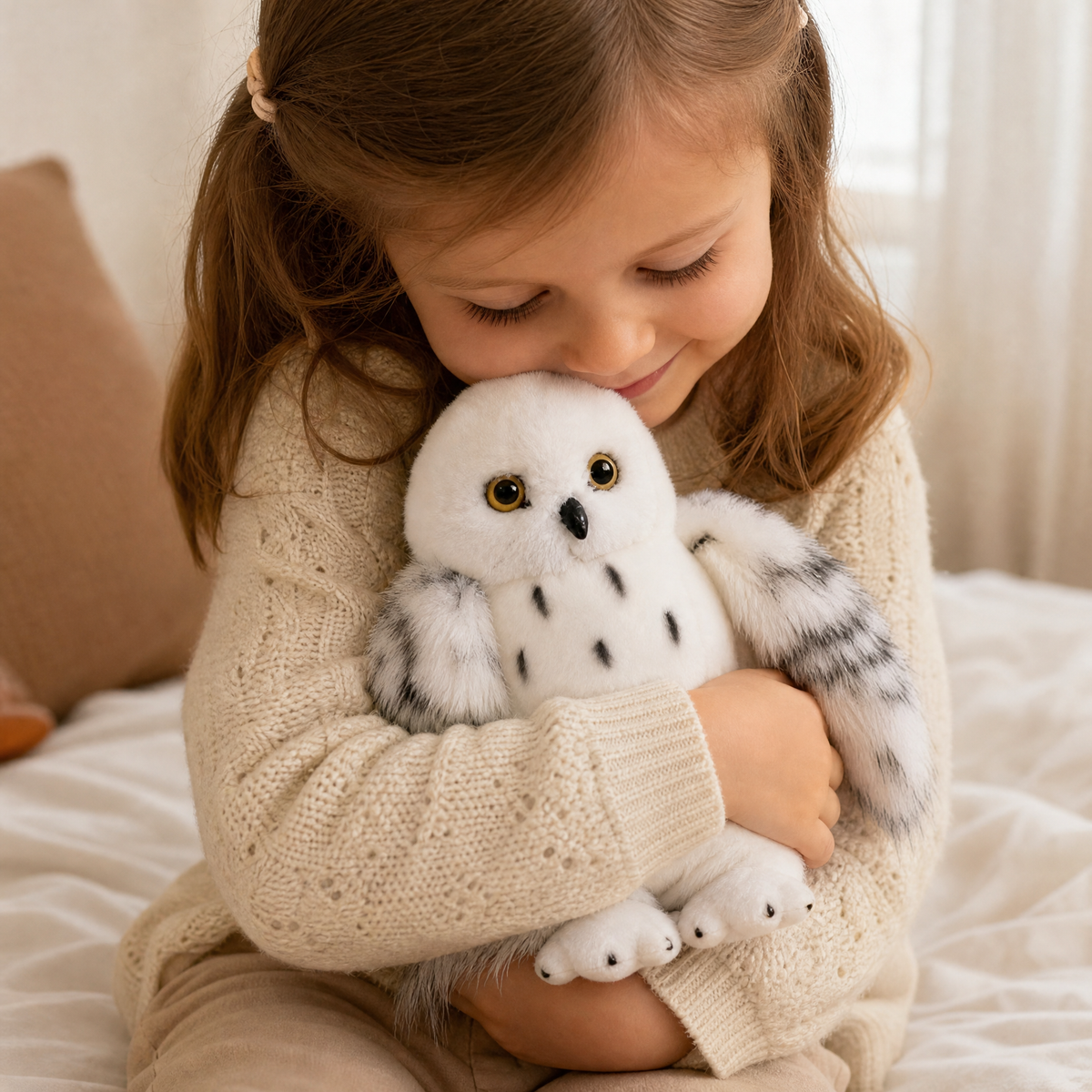 Hedwig Weiße Eule Kuscheltier 20 cm